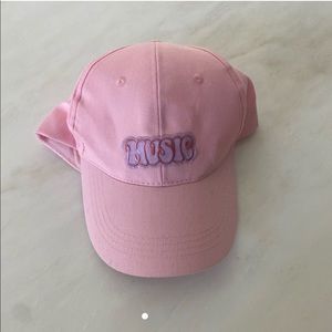 custom music pastel pink hat